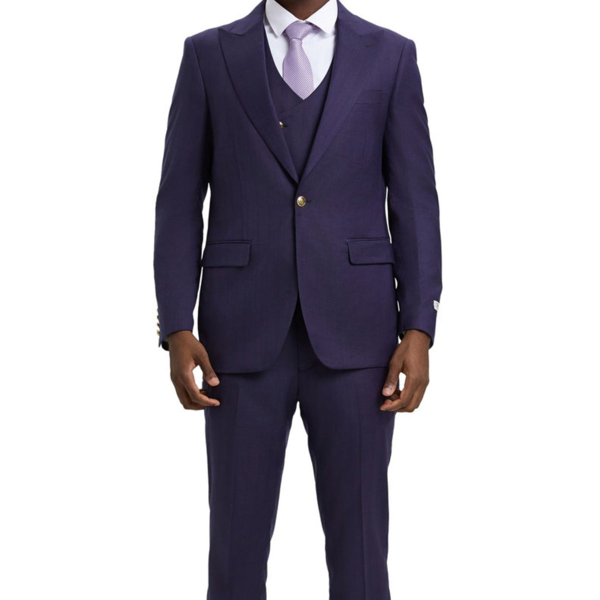 Purple Plaid Suit Set