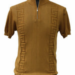 Opalessa Collection: Men's Gold Short Sleeve Sweater Shirt