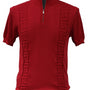 Opalessa Collection: Men's Red Short Sleeve Sweater Shirt