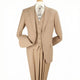 Luxury Wool Feel Camel Classic Fit 3-Piece Suit Set with Vest