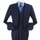 Navy Wool Feel Regular Fit Fashion Suit R3132