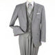 Grey Wool Feel Long Fit Fashion Suit R3133