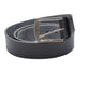 Men's Hammered-Metal Prong Buckle Dress Belt - Black