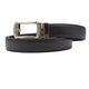 Leda Collection: Black Single Belt with Removable Open-Frame Buckle