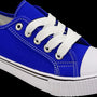 Royal Blue Lace Up Classic Canvas Men's Shoes SP643