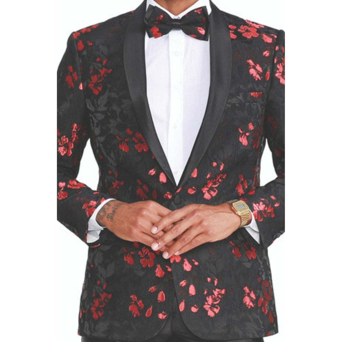 Black/Red blazer - MJ341S
