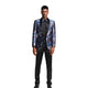 Rose Floral Slim Fit Blazer with Bow Tie