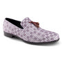 Montique Plum Printed Tassel Loafer Fashion Shoes S2357