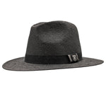 Stacy Adams Handwoven Toyo Sun Hat with Grosgrain Ribbon Band - Black