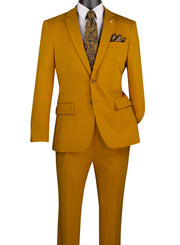 Men’s 2-Piece Super Stretch Slim Fit Suit - Gold