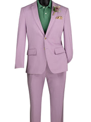 Men’s 2-Piece Super Stretch Slim Fit Suit - Lavender