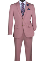 Men’s 2-Piece Super Stretch Slim Fit Suit - Pink