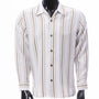 Crimson Lane Collection: Montique Men’s Olive Stripe Long Sleeve Shirt