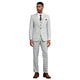 Light Grey Windowpane Three-Piece Hybrid Fit Suit by Stacy Adams