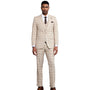Bellatri Collection: Stacy Adams Tan Windowpane Suit