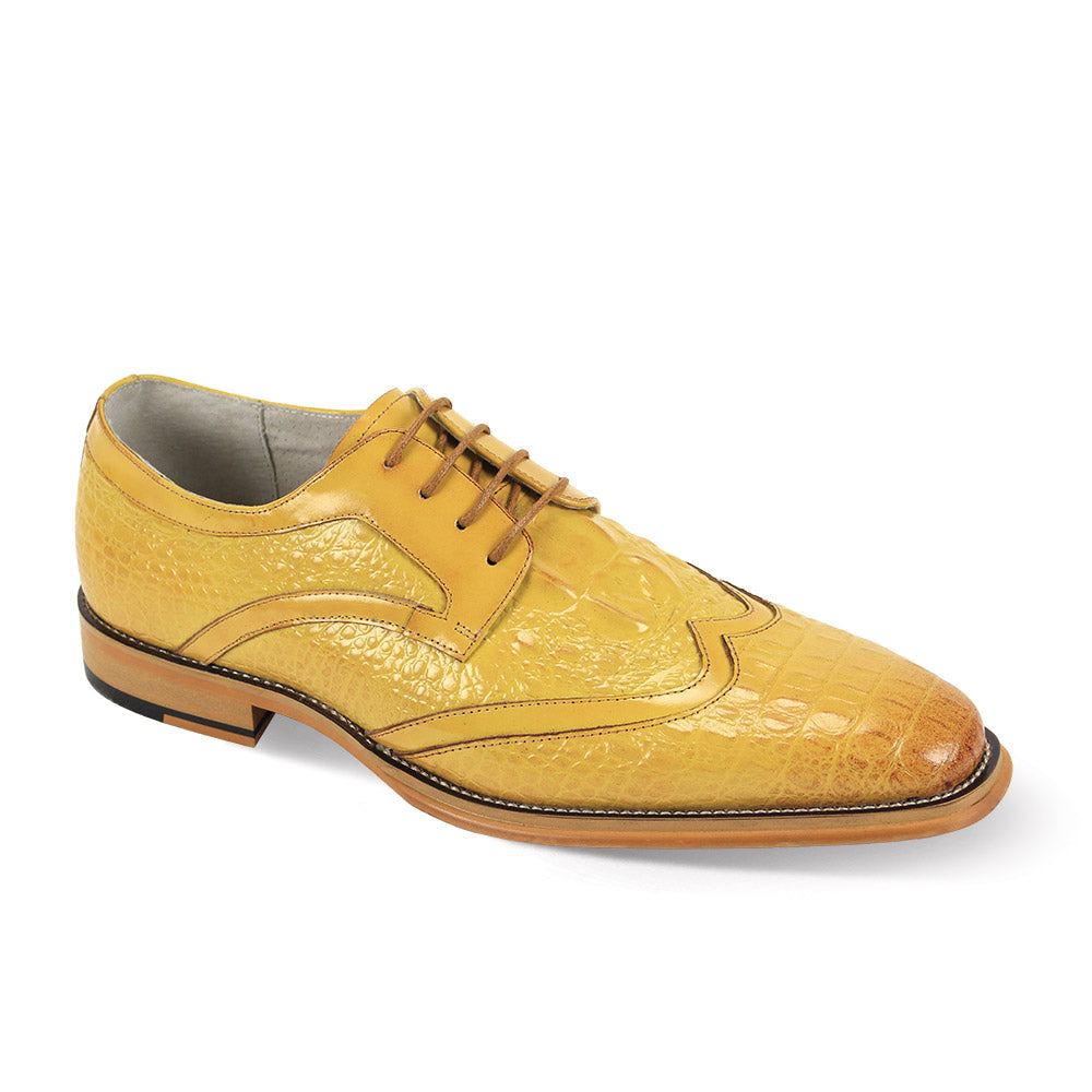 Scotch Croco Print Wingtip Dress Shoes