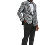 Stylefyre Collection: Men's Single-Breasted Blazer In Silver