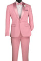 Bellatrix Collection: Dusty Rose 2-Piece Luxurious Stretch Slim Fit Tuxedo with Shawl Lapel