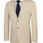 Luxify Collection: Beige 2 Piece Solid Color Single Breasted Ultra Slim Fit Suit