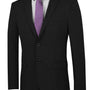 Luxify Collection: Black 2 Piece Solid Color Single Breasted Ultra Slim Fit Suit