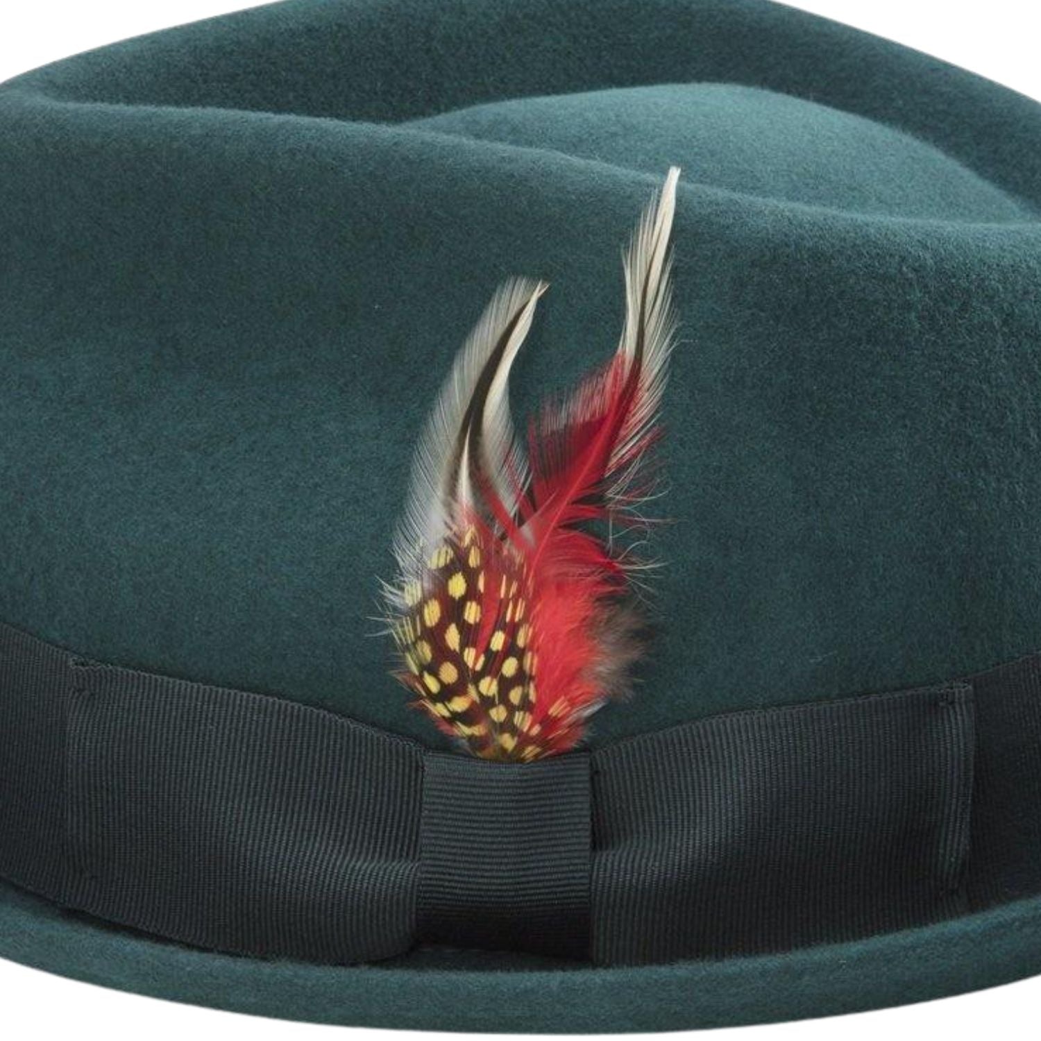 hunter green stingy brim hat side view