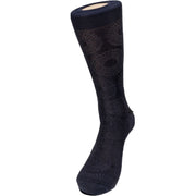 Bruno Conte Navy Circular Jacquard Pattern Dress Sock