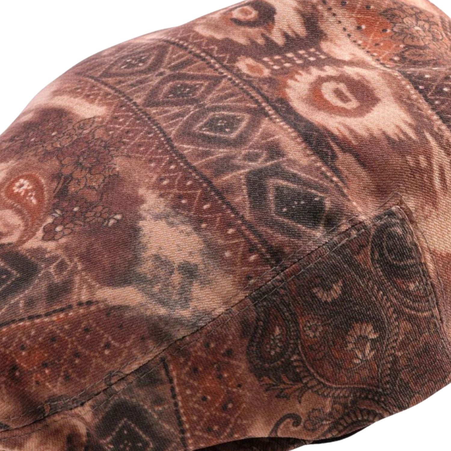 brown ivy cap camo paisley pattern close up texture