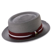 Grey Pork Pie Hat by Montique