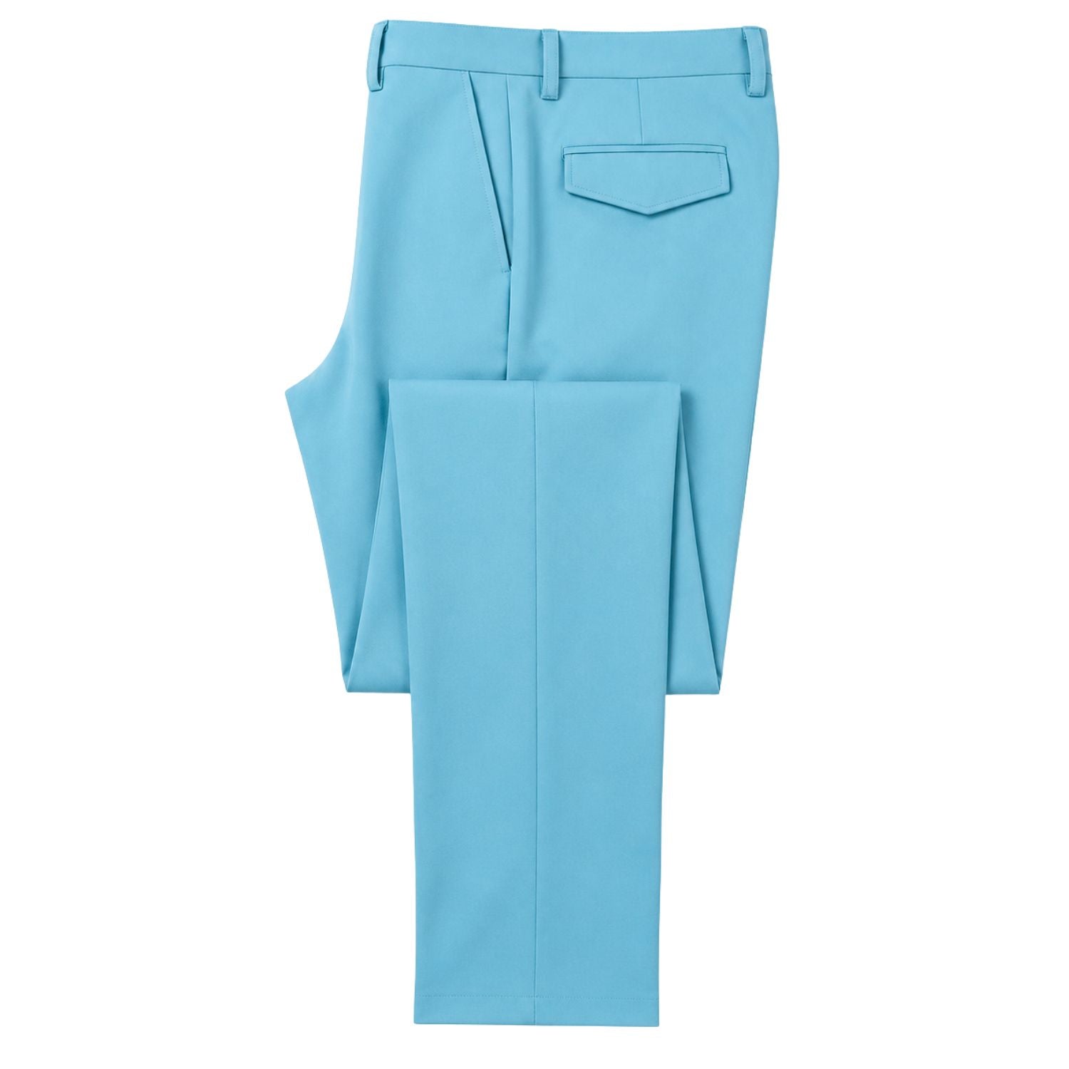 Stacy Adams light blue modern cut stretch dress pants with expandable waistband