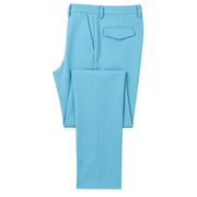 Light Blue Modern Fit 4-Way Stretch Adjustable Waistband Dress Pants by Stacy Adams