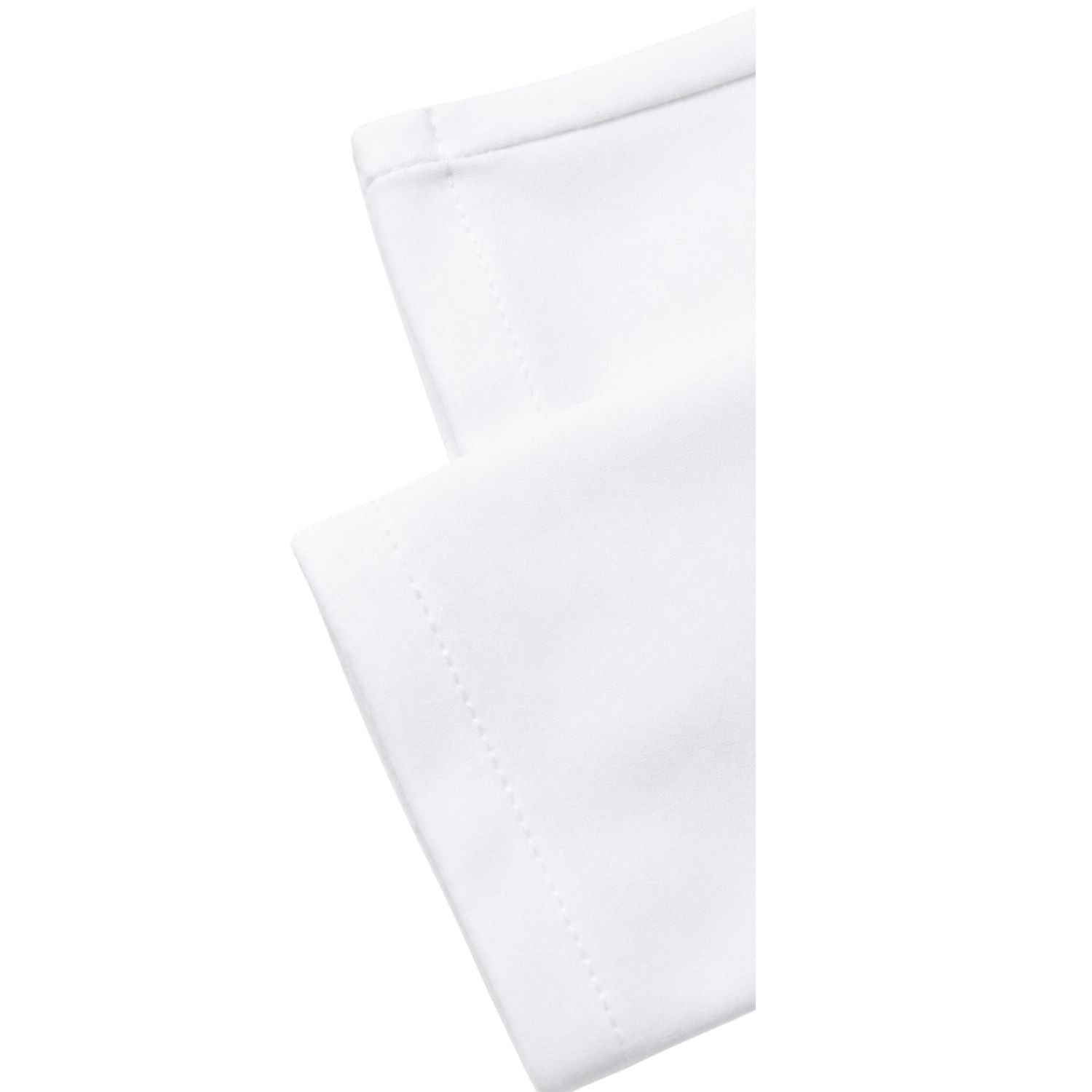 Stacy Adams white 4-way stretch adjustable waistband pants hem detail