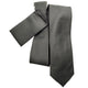 Aurelius Collection: Stacy Adams Tie and Pocket Square Set – Black