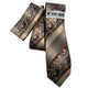 Quorum Collection: Stacy Adams Tie and Pocket Square Set - Brown/Bronze