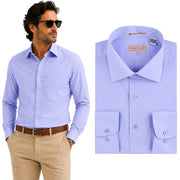 Men's Long Sleeve Button Up Shirt - Light Blue