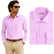 Men's Long Sleeve Button Up Shirt - Lilac