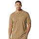 Men’s Stacy Adams Embroidered Logo Cotton Polo Shirt – Khaki