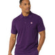 Men’s Stacy Adams Embroidered Logo Cotton Polo Shirt – Purple