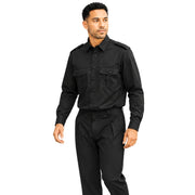 Men's Oversized Double Pocket Designer Cut 2-Piece Set - Black by Stacy Adams