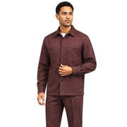 Men's Melange Double Pocket 2-Piece Set - Fig by Stacy Adams