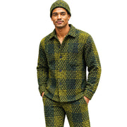 Artyzen Men's Olive Textured Shacket 2-Piece Outfit