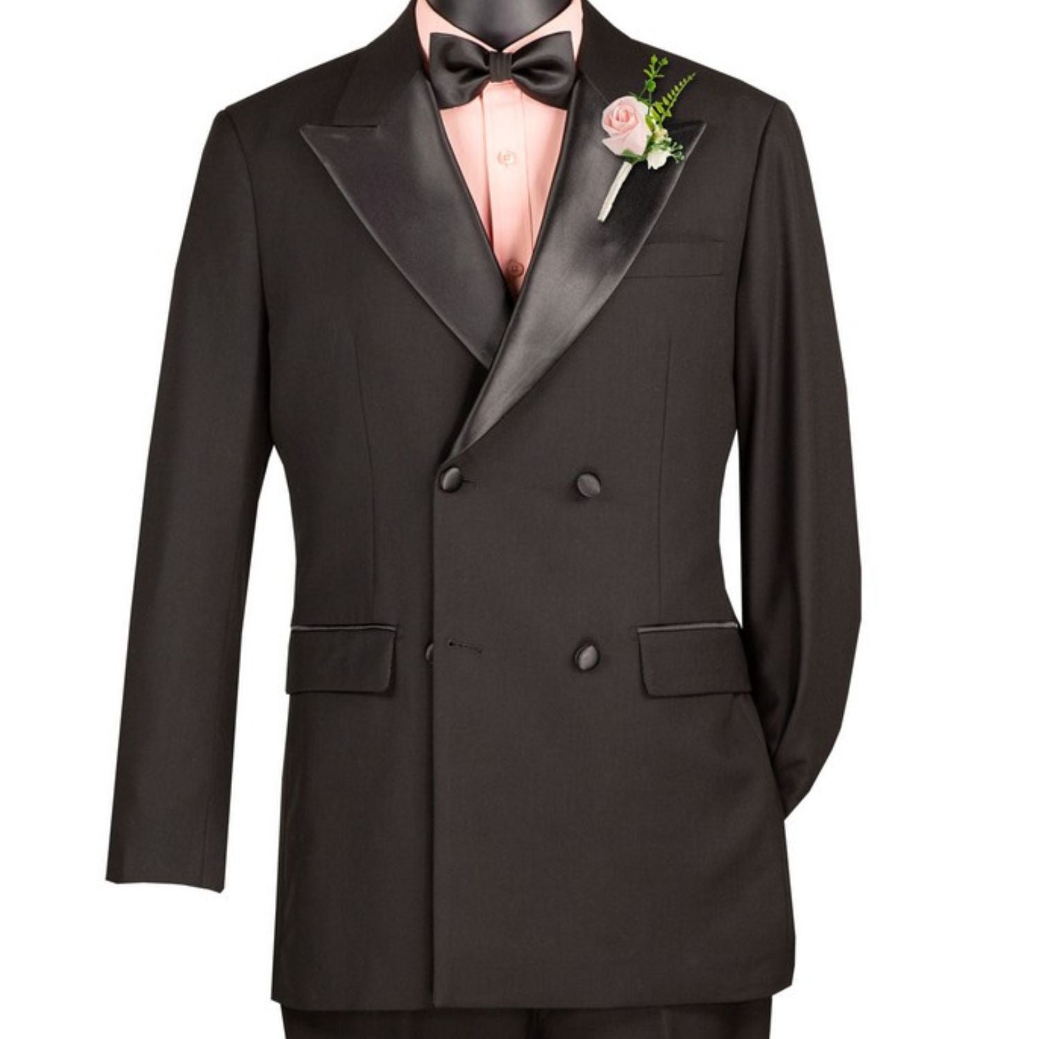 Black tuxedo jacket front view
