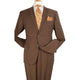 Coco Brown 2 Piece Modern Fit Suit Notch Lapel Flat Front Pants