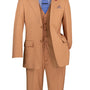 Stello Collection: Light Amber Single-Breasted Regular Fit 3-Piece Suit