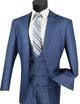 Procyon Collection: Oxford Blue Glen Plaid Single-Breasted Classic Fit 3-Piece Suit