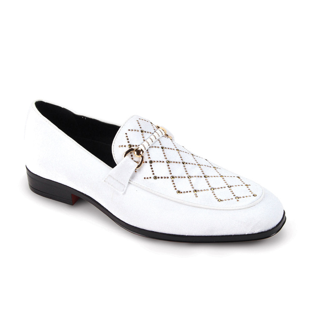 white gold dress shoes & Velvet Moc Toe Bit Loafers Wedding Destinations: Traditional Irish LAUNCH 9/25/25 and an elegant appearance Size:M/15-15.5/32-33