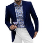 Lacaille Collection: Solid Color Chino Blazer in Navy