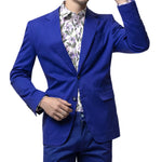 Lacaille Collection: Solid Color Chino Blazer in Royal