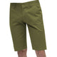 Olive Flat Front Cotton-Blend Chino Shorts - Classic Fit