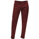 Lacaille Collection: Burgundy Chino Long Pants - Flat Front