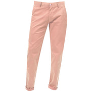 Pink Flat Front Chino Pants for Men